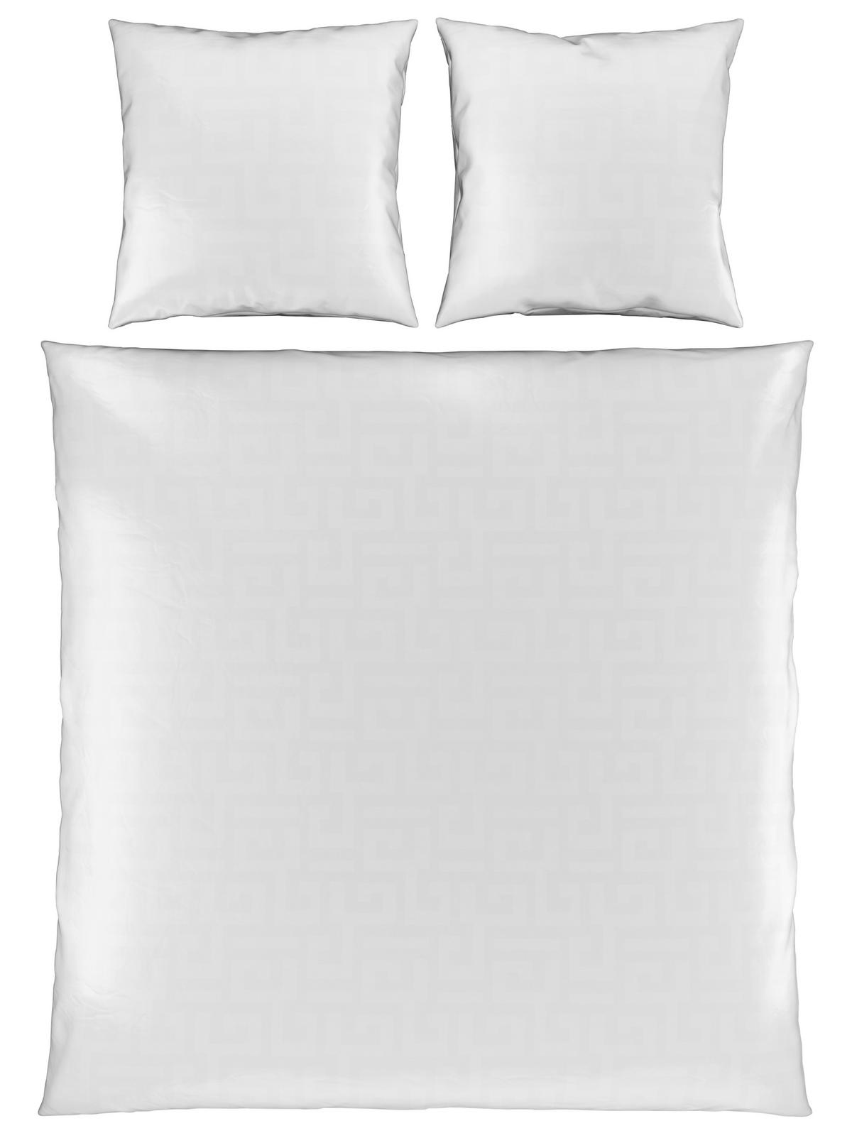 POŚCIEL DWUSTRONNA MILA - biały, Basics, tkanina (200/200cm) - Bio:Vio