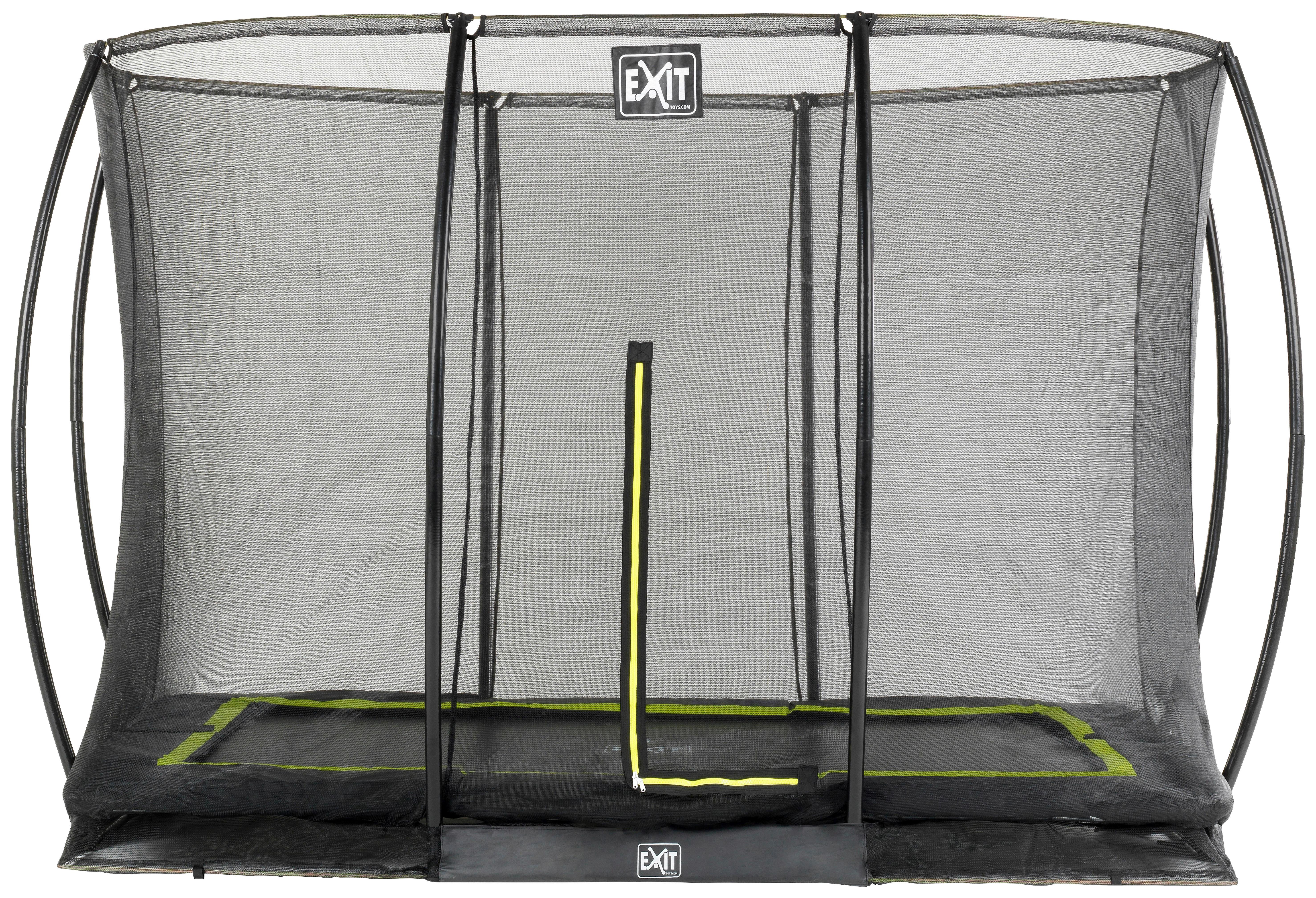 Trampolin Exit Schwarz - Schwarz, KONVENTIONELL, Kunststoff/Metall (305/203/214cm) - EXIT Toys
