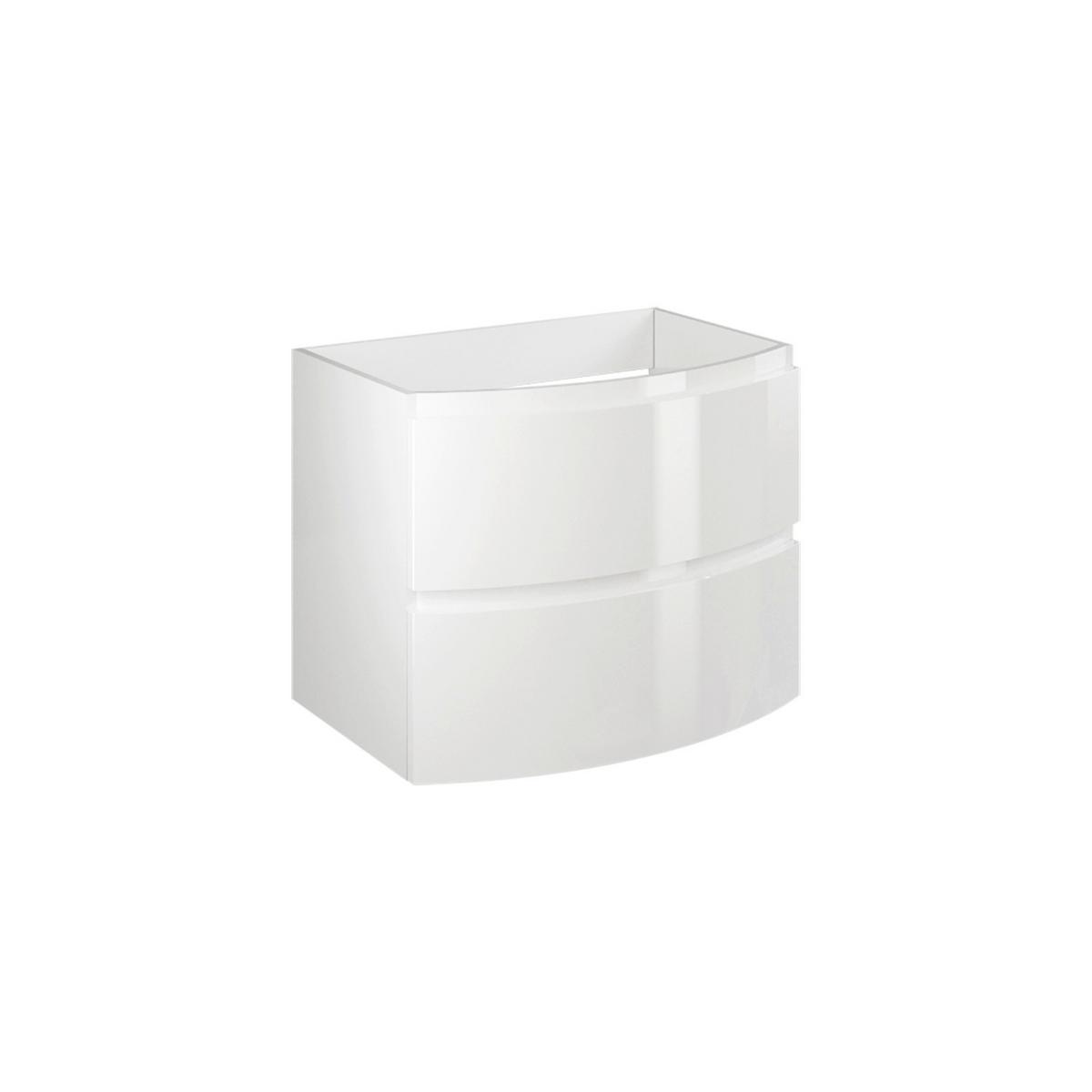 Bază pentru lavoar Armonia - alb, Modern, materiale naturale/material pe bază de lemn (70/56/49cm)