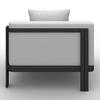 LOUNGEGARNITUR CHERRY - Hellgrau/Schwarz, MODERN, Kunststoff/Textil (265/73,5/265cm) - Bessagi Garden