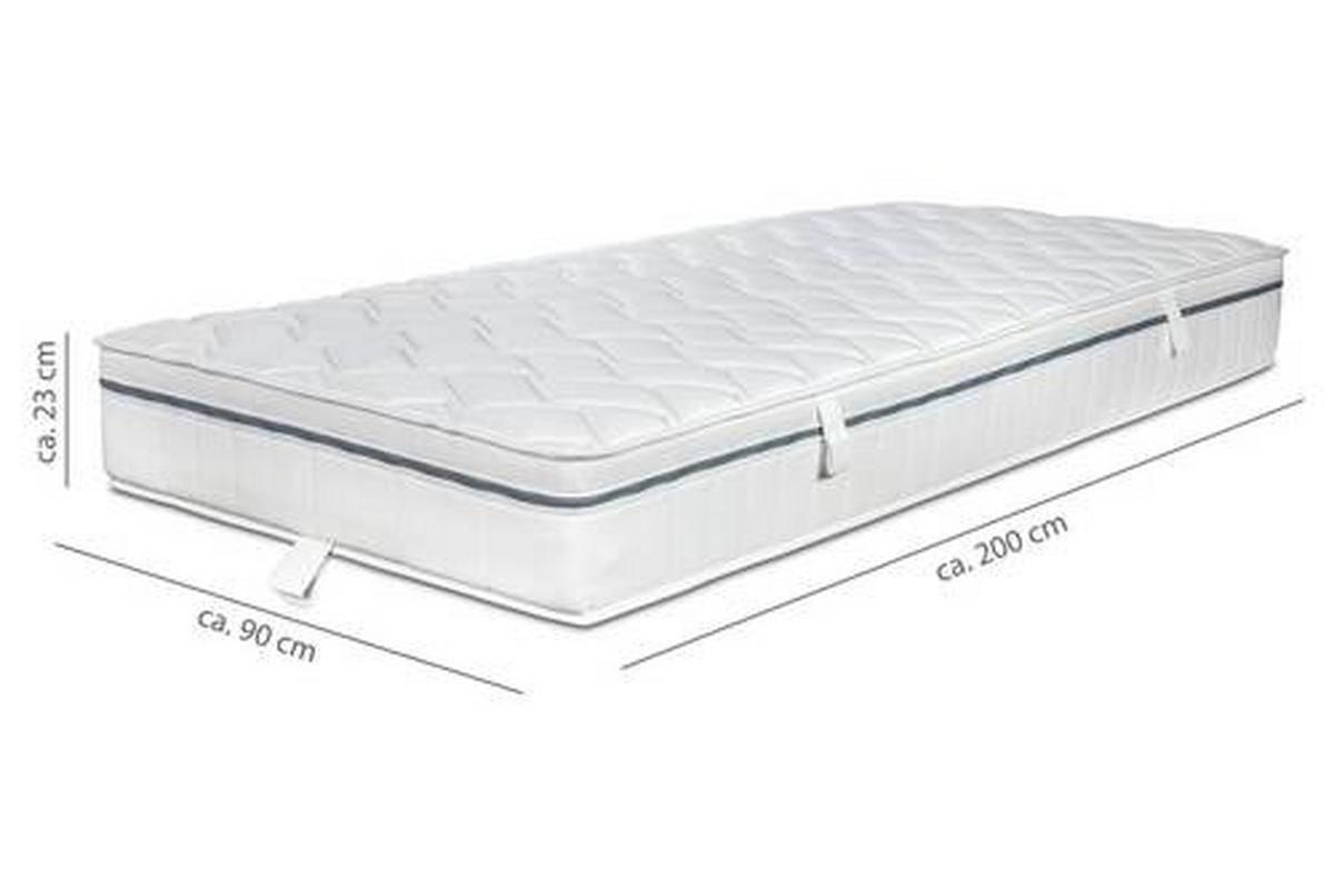 Kaltschaummatratze Air Deluxe 3D H2/3 ca. 90x200cm - Weiß, Basics, Textil (90/200cm) - MID.YOU