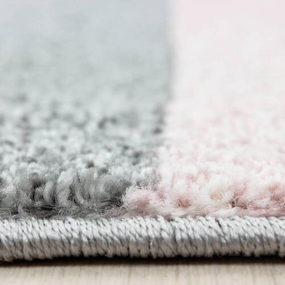 Webteppich Lucca Pink ca. 80x250cm - Pink, Trend, Textil (80/250cm) - Novel