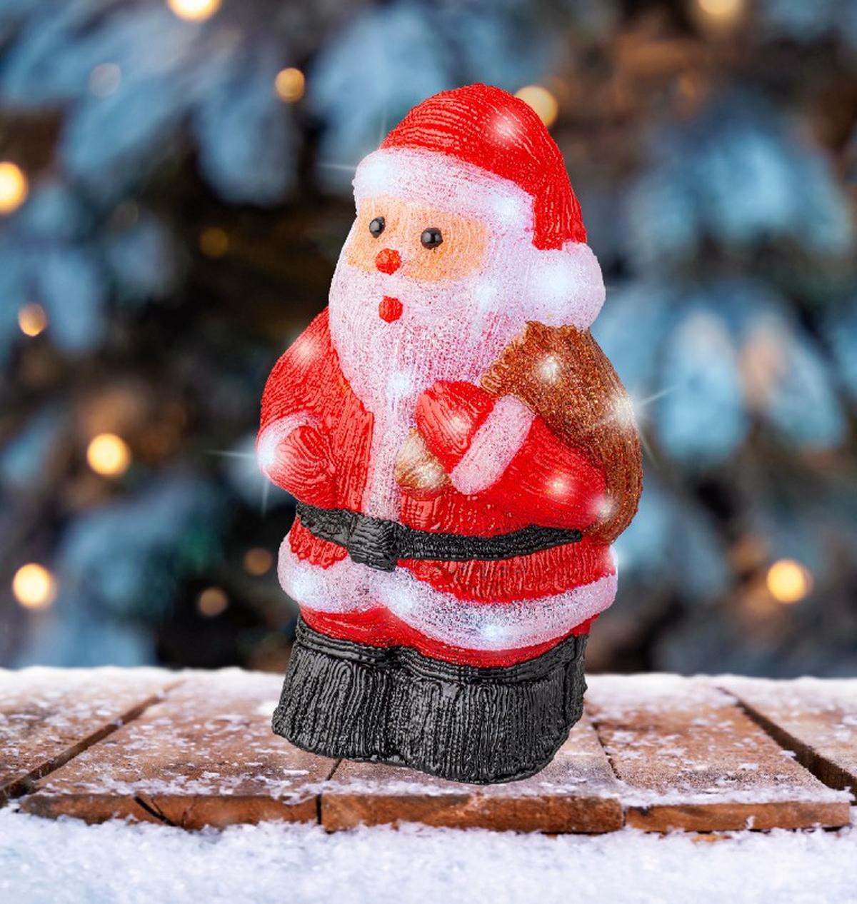 DEKORACJA ŚWIETLNA LED 491503 - CLASSIC CHRISTMAS - czerwony, Basics, tworzywo sztuczne (16.50/22.00/36.00cm)