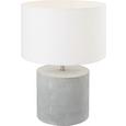 Tischleuchte Stella - Creme, Stein/Textil (32/32/44,5cm) - MÖMAX modern living