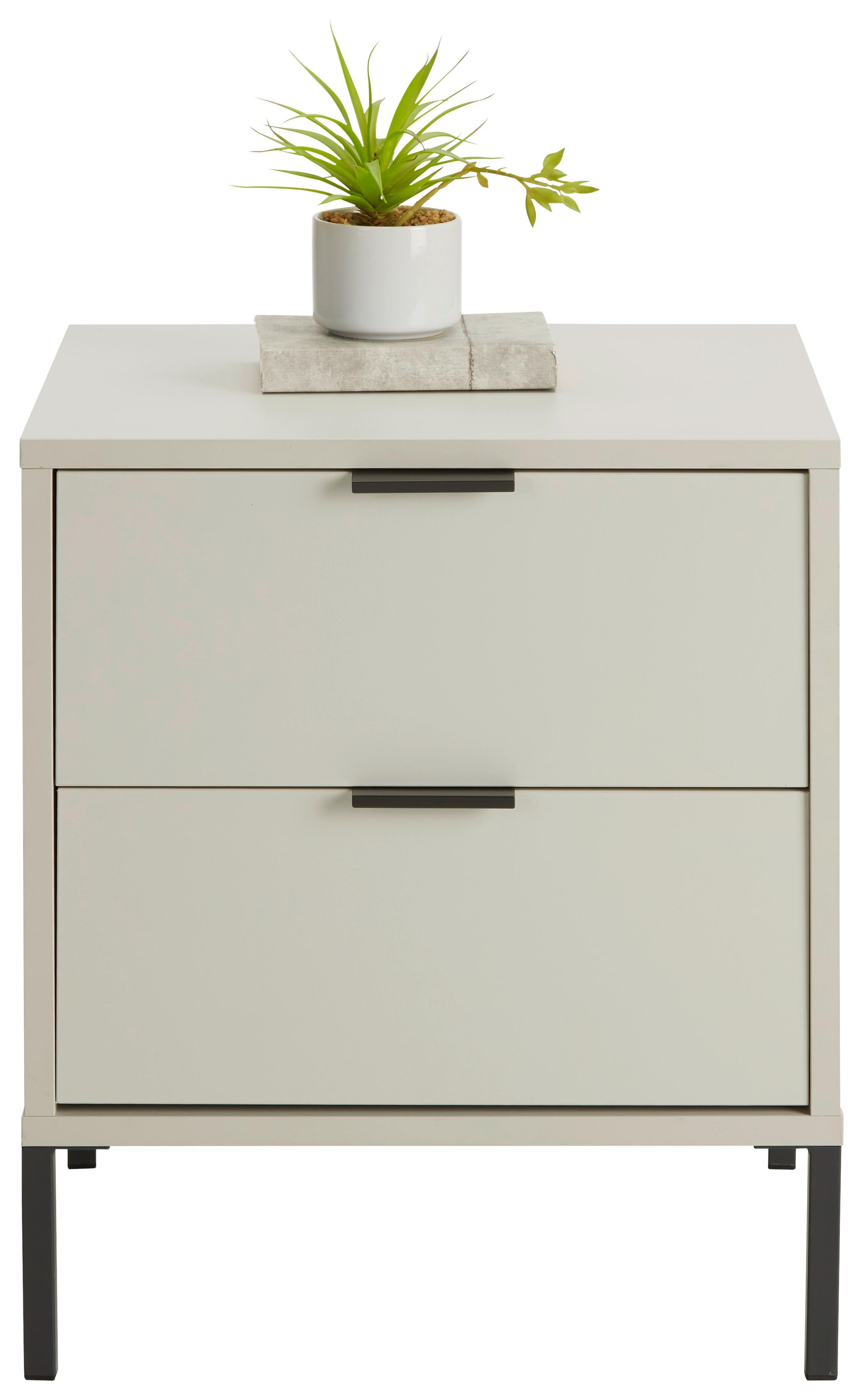 Nočna Omarica Bounty - siva, Moderno (51/47/45cm) - Premium Living