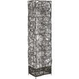 Stehleuchte Rotin - Dunkelbraun, Holz/Metall (30/18/110cm) - MÖMAX modern living