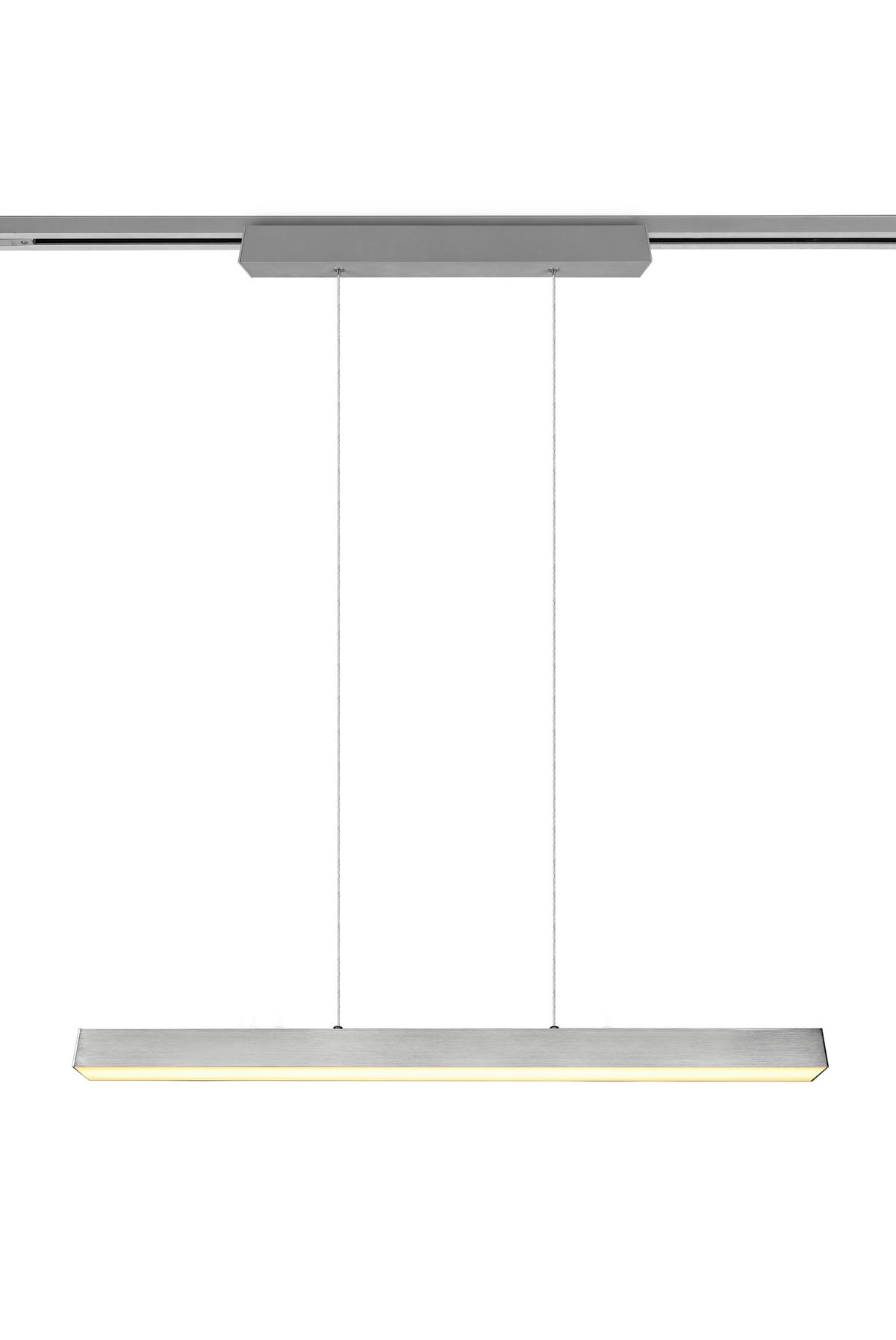 Schienensystem Duoline PL Paros in max. 29 Watt - Nickelfarben, Design, Metall (90/180/5cm) - Trio Leuchten