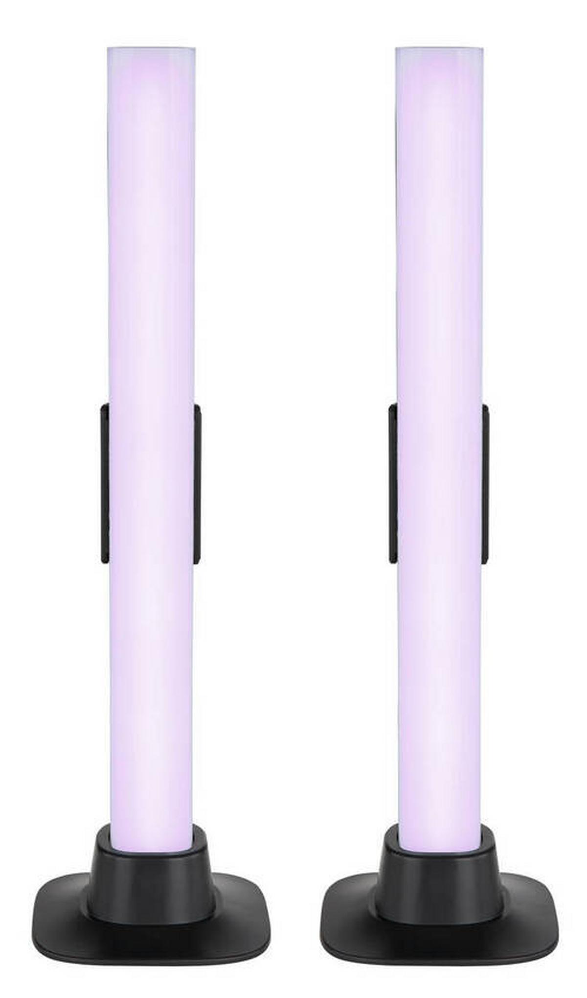 Namizna Led-svetilka 25895sh Polliver - črna/opal, Design, umetna masa (3/3/32,5cm) - Globo