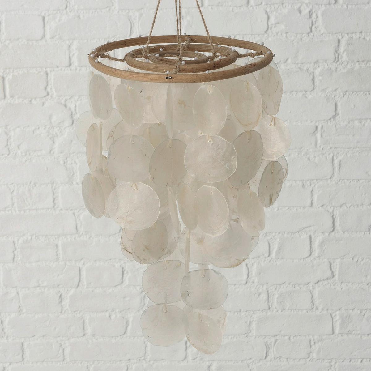 Függődísz Cascada - natúr színű/fehér, Basics, természetes anyagok (28/65cm) - Modern Living