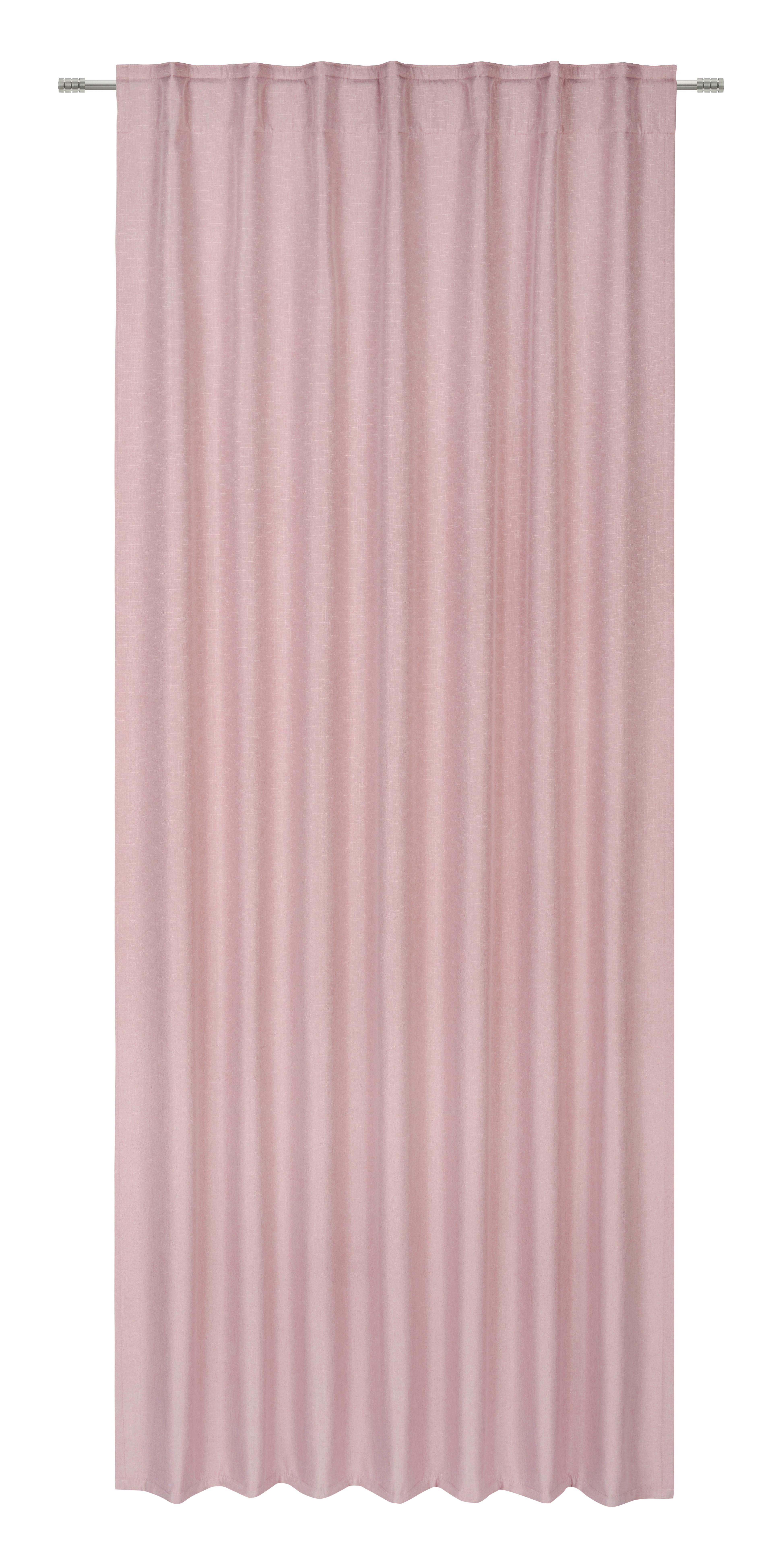 Wärmeschutzvorhang Anton Rosa ca. 135x255cm - Rosa, Textil (135/255cm) - Mömax