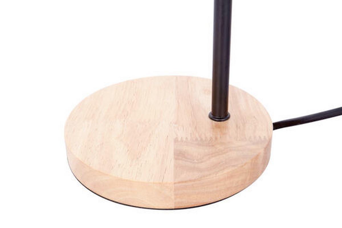 Tischleuchte Jbwnd-Blk-Tbl - Schwarz, Trend, Holz/Metall (15/47/15cm) - Kayoom