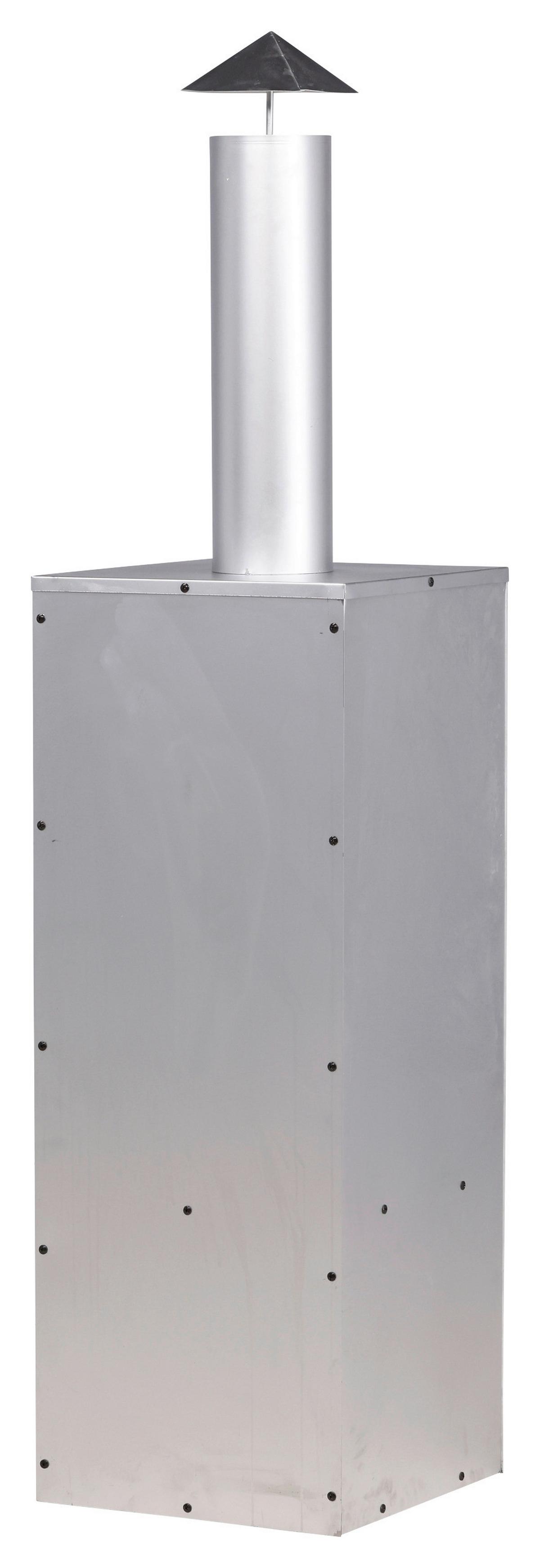 Feuerstelle Makarima ca. 45x199x45 cm Silber - Silberfarben, KONVENTIONELL, Metall (45/199/45cm) - Gardenson