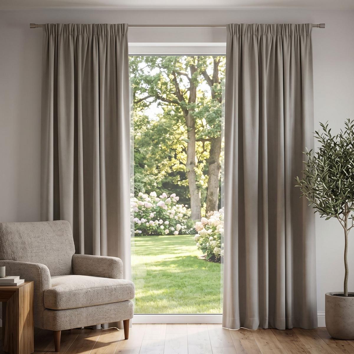 Wärmeschutzvorhang Thermo Naturfarben ca. 135x245cm - Naturfarben, KONVENTIONELL, Textil (135/245cm) - HOMEBasics
