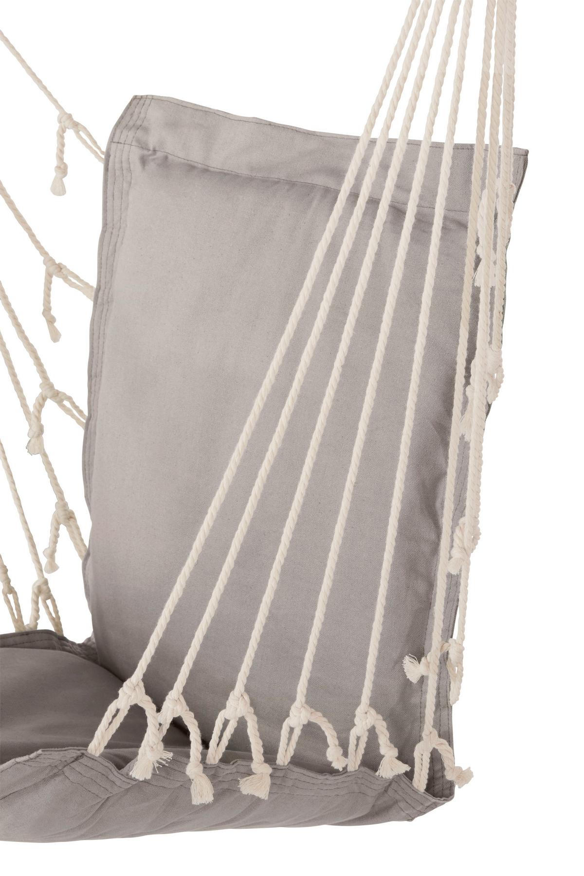 Függőfotel Relax - natúr/szürke, textil/fa (100/47cm) - Modern Living