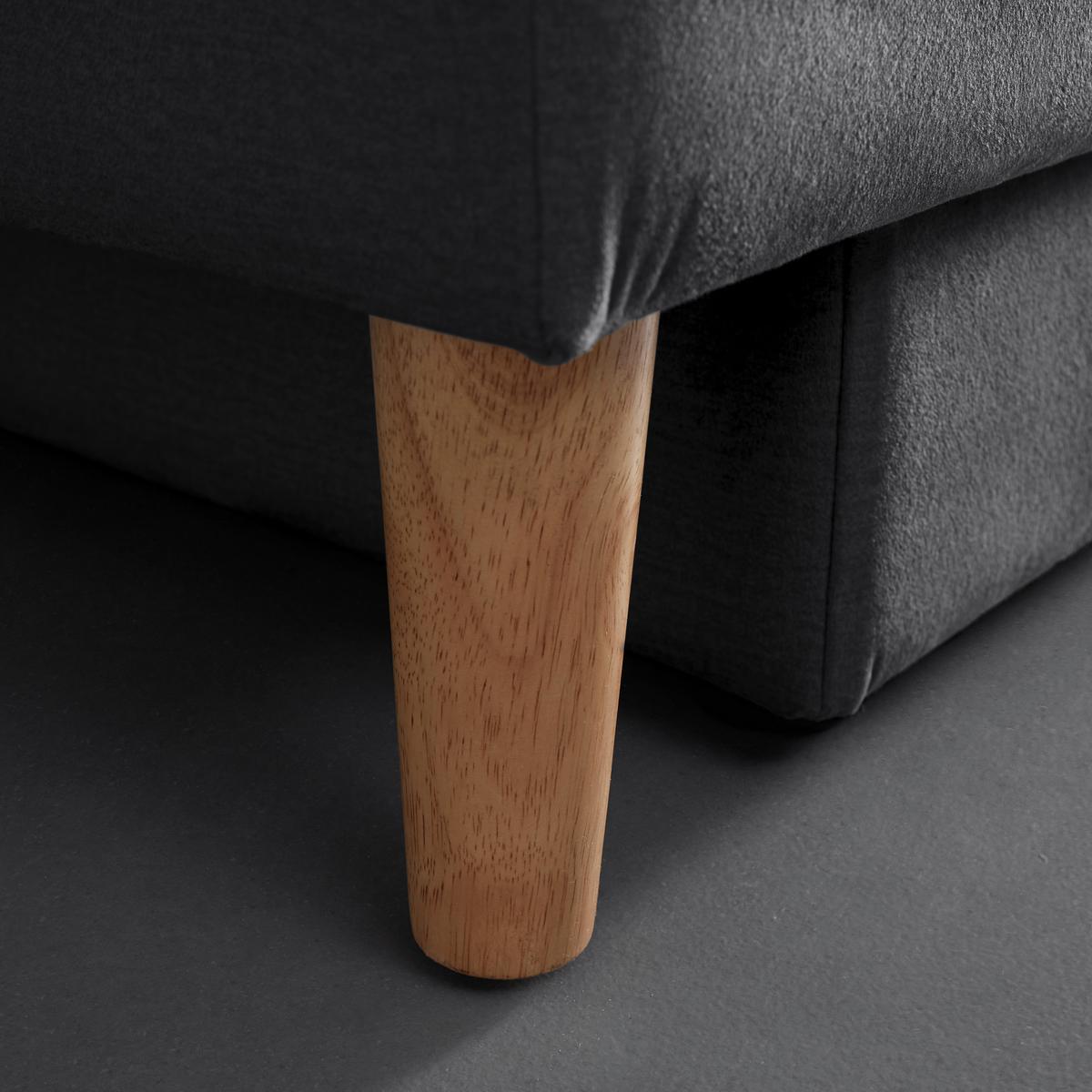 Coltar ELIZA - gri închis, Modern, lemn/textil (260/75/210cm) - Bessagi Home