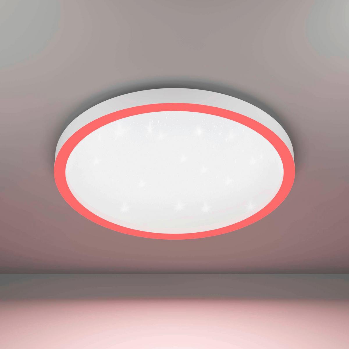 Deckenleuchte 900409* Montemorelos-Z - Weiss, Design, Kunststoff/Metall (57/7cm) - Eglo
