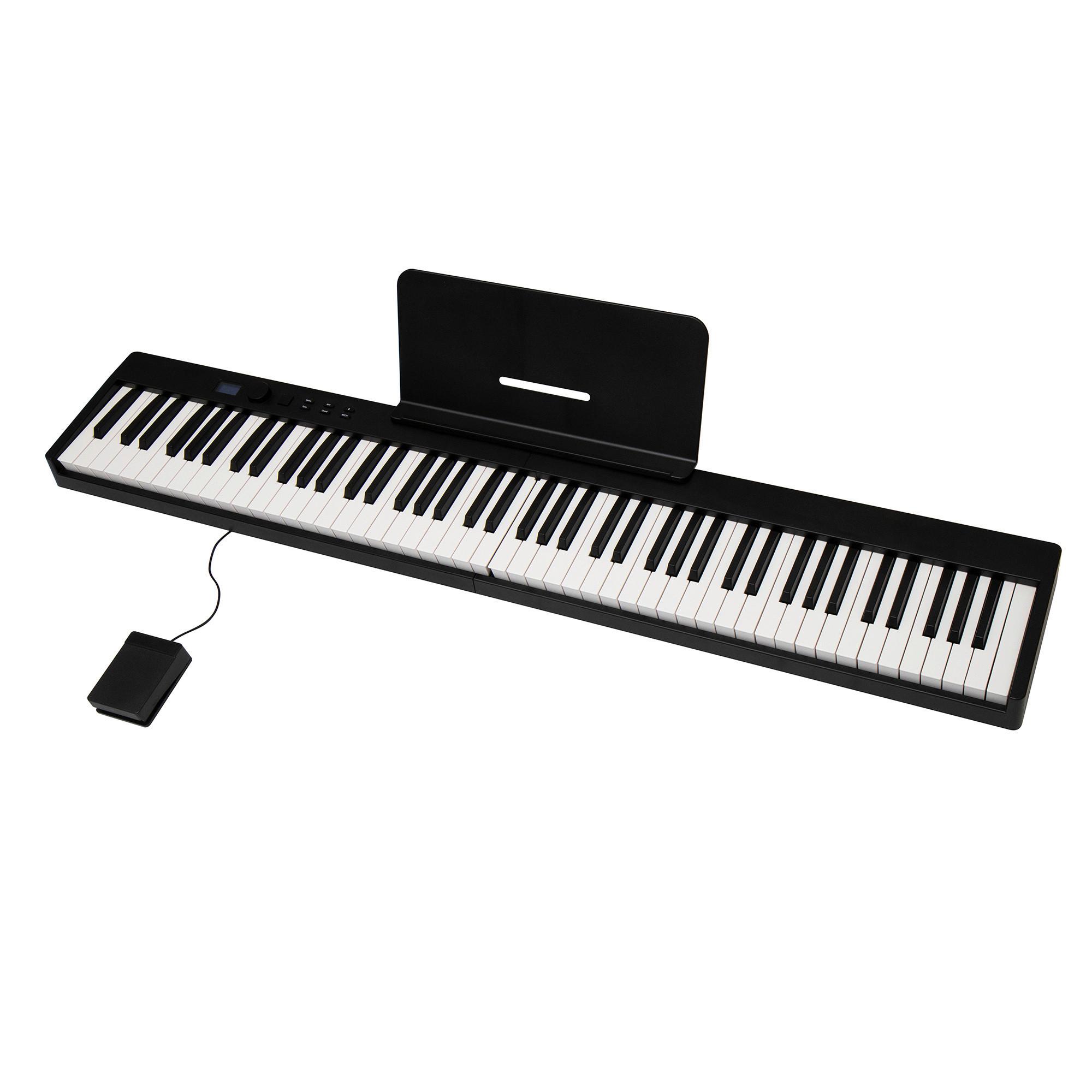 Összecsukható Zongora Hfp1 - fekete, Basics, műanyag (124/7/22cm)