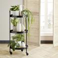 Cărucior De Servit Bruno - negru, Lifestyle, plastic/compozit lemnos (40/95/40cm) - Premium Living Cărucior De Servit Bruno - negru, Lifestyle, plastic/compozit lemnos (40/95/40cm) - Premium Living