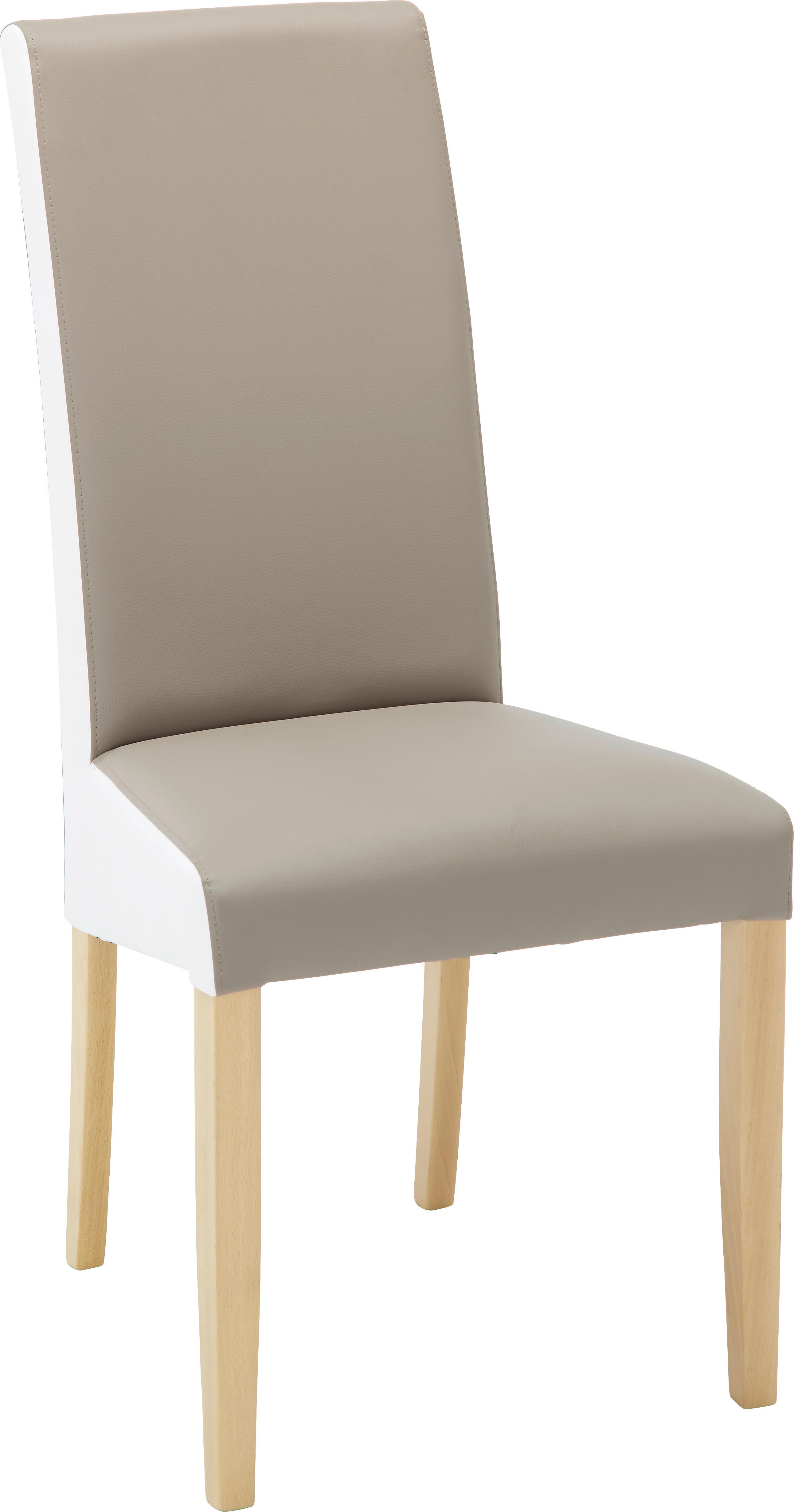 Stol Adria Ii, Rjava, Bela - bela/umazano rjava, Moderno, tekstil/les (49/105/48cm) - Mömax