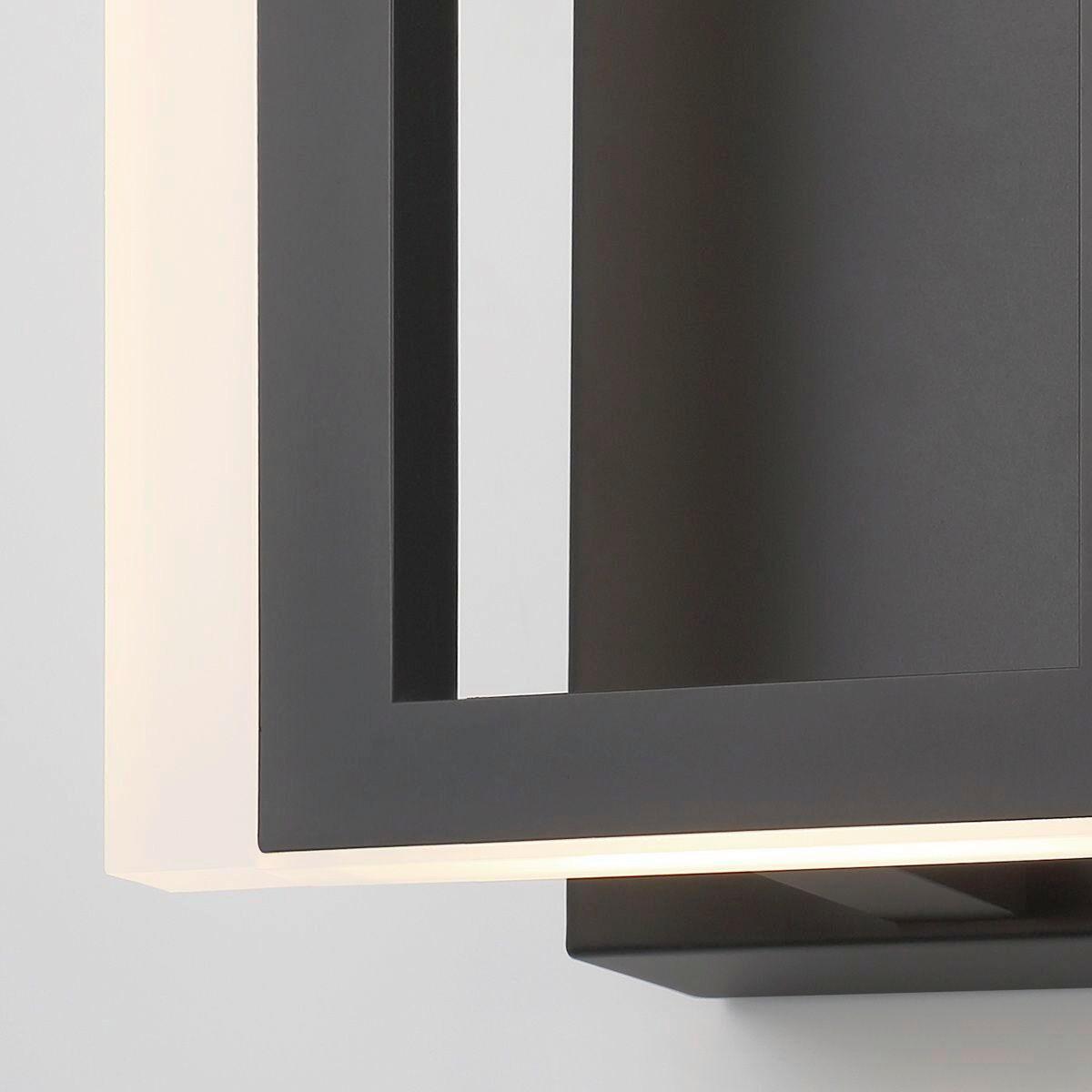 LED Falilámpa Qn-Inizio-1w-Bk - fekete, Design, műanyag/fém (40,6/17,6/10,2cm) - Elstead Lighting