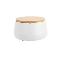 Kosmetik-Organizer Edna in Weiss - Weiss, Modern, Keramik (12cm)