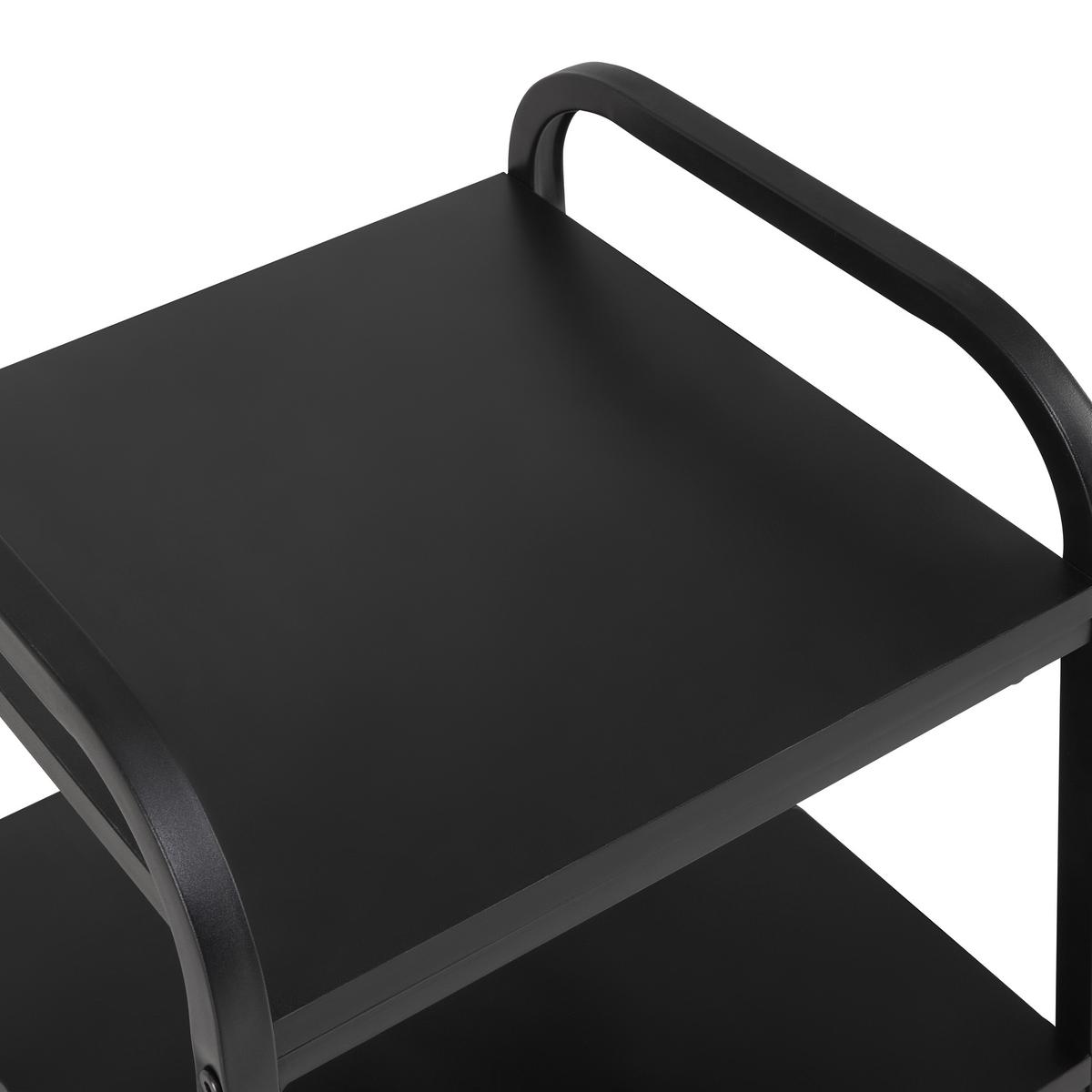 Regal Bend Schwarz - Schwarz, MODERN, Holzwerkstoff/Metall (36/70/40cm) - Mömax