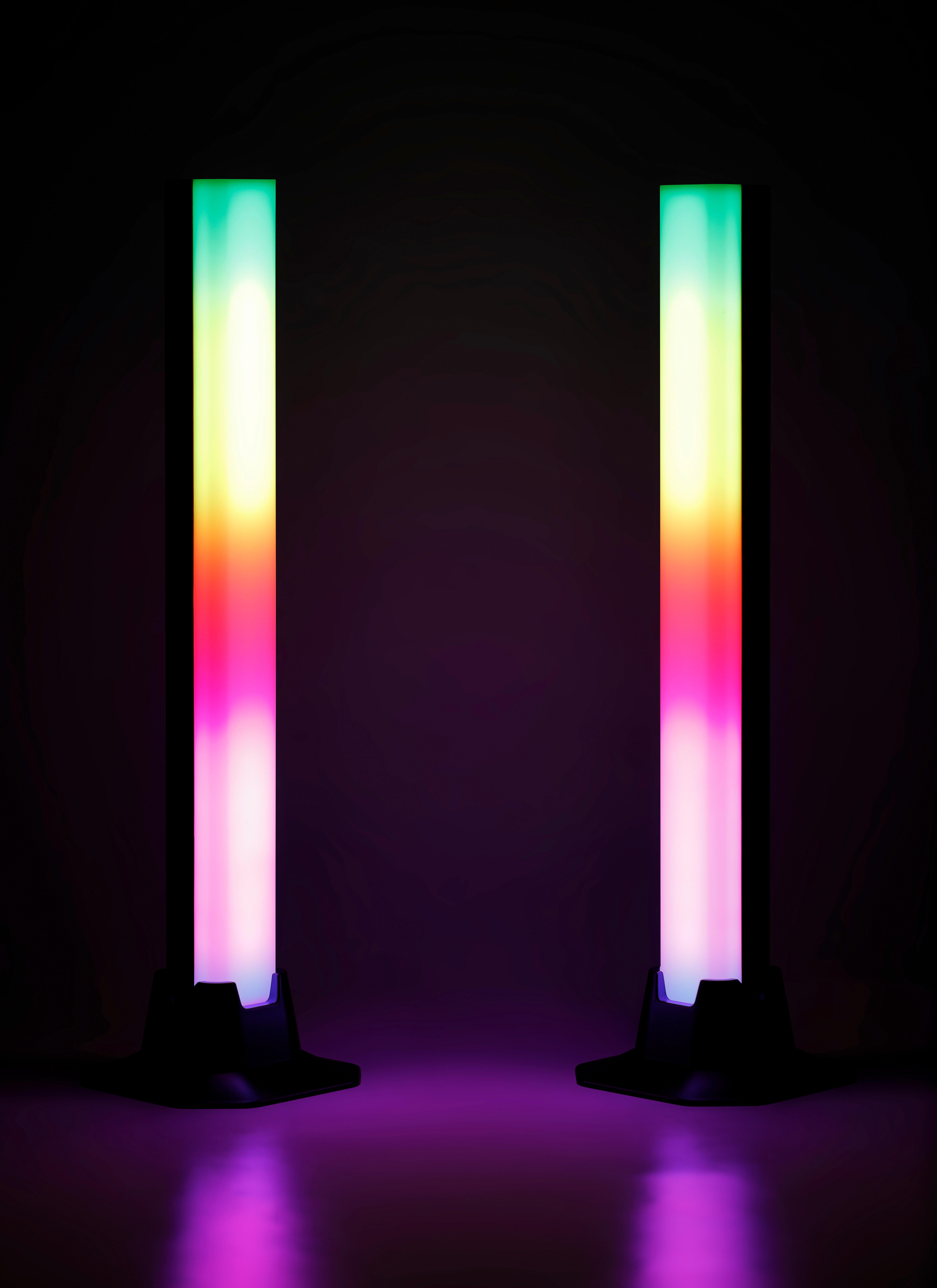 Veioză cu LED Rizi - negru, Modern, plastic (9/3/32cm) - Mömax