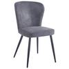Stuhl Lynn in Grau - Schwarz/Grau, MODERN, Textil/Metall (51/86/65cm) - Mömax