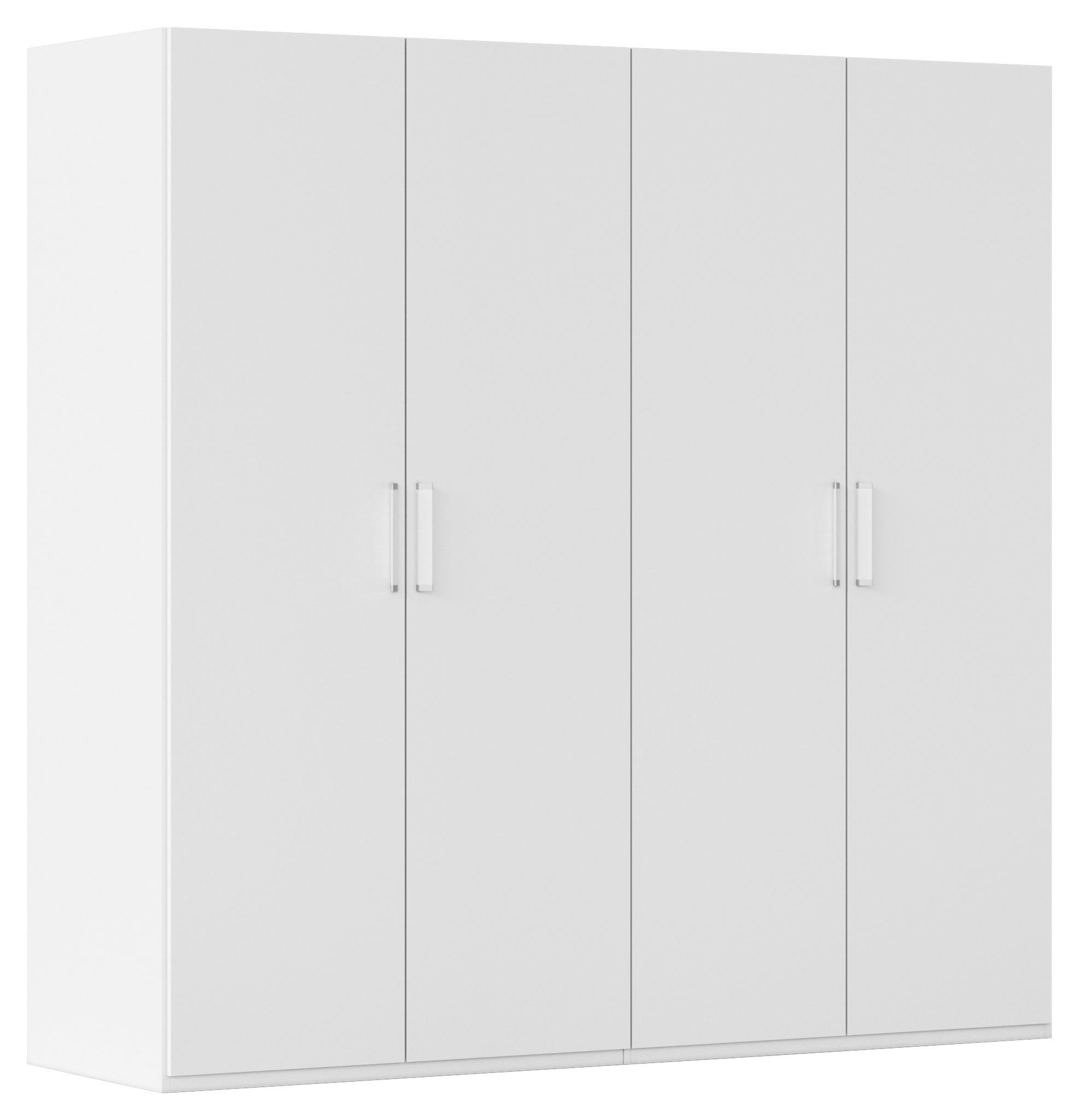 Omara S Klasičnimi Vrati Evelyn, Bela - bela, Design, umetna masa/leseni material (201/197/60cm) - Novel