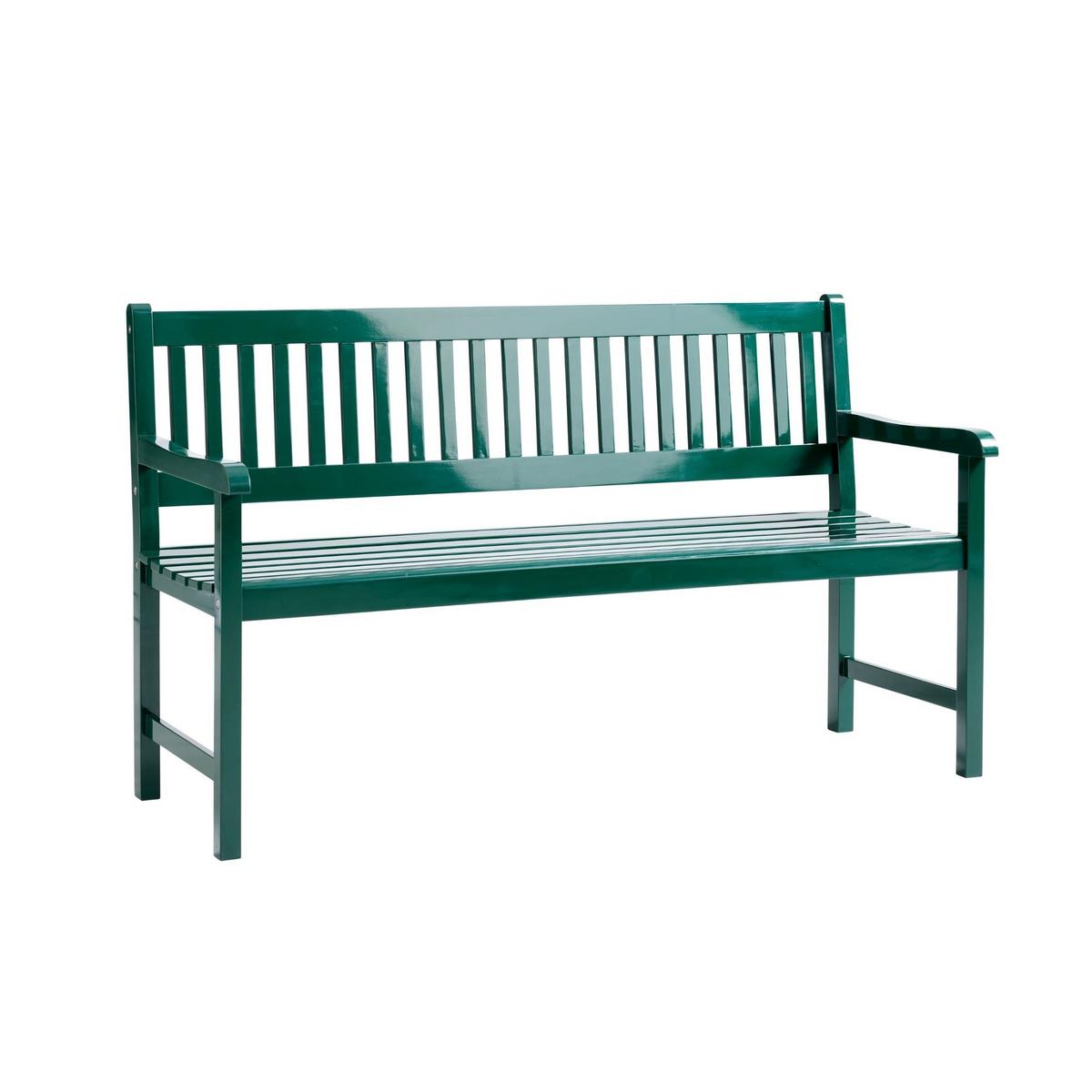 GARTENBANK BRIGHTON GARTENBANK - Dunkelgrün/Grün, Natur, Holz (150/89/59cm) - Gardenson