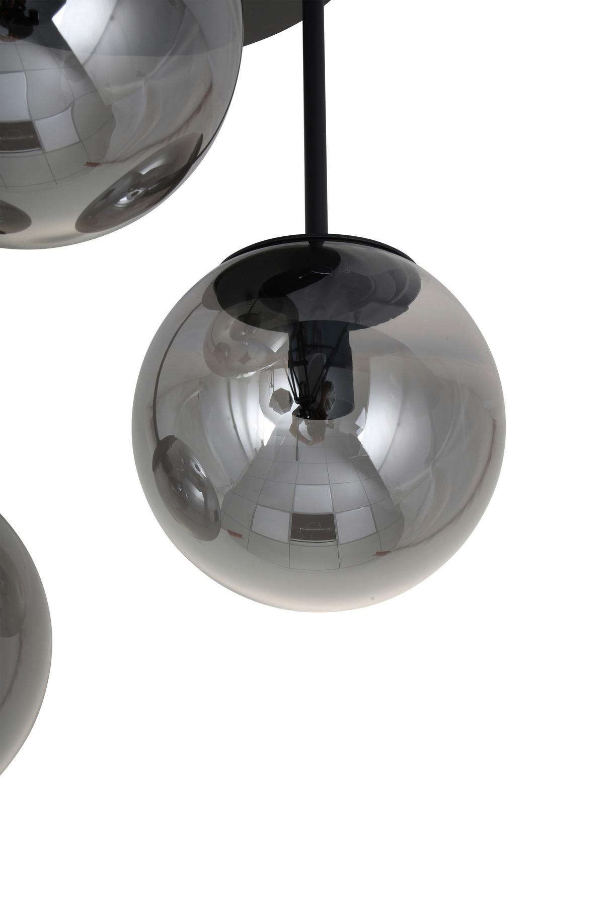 LAMPA WISZĄCA MEIKE - czarny, Trend, metal/szkło (34,5/41,5cm) - Novel