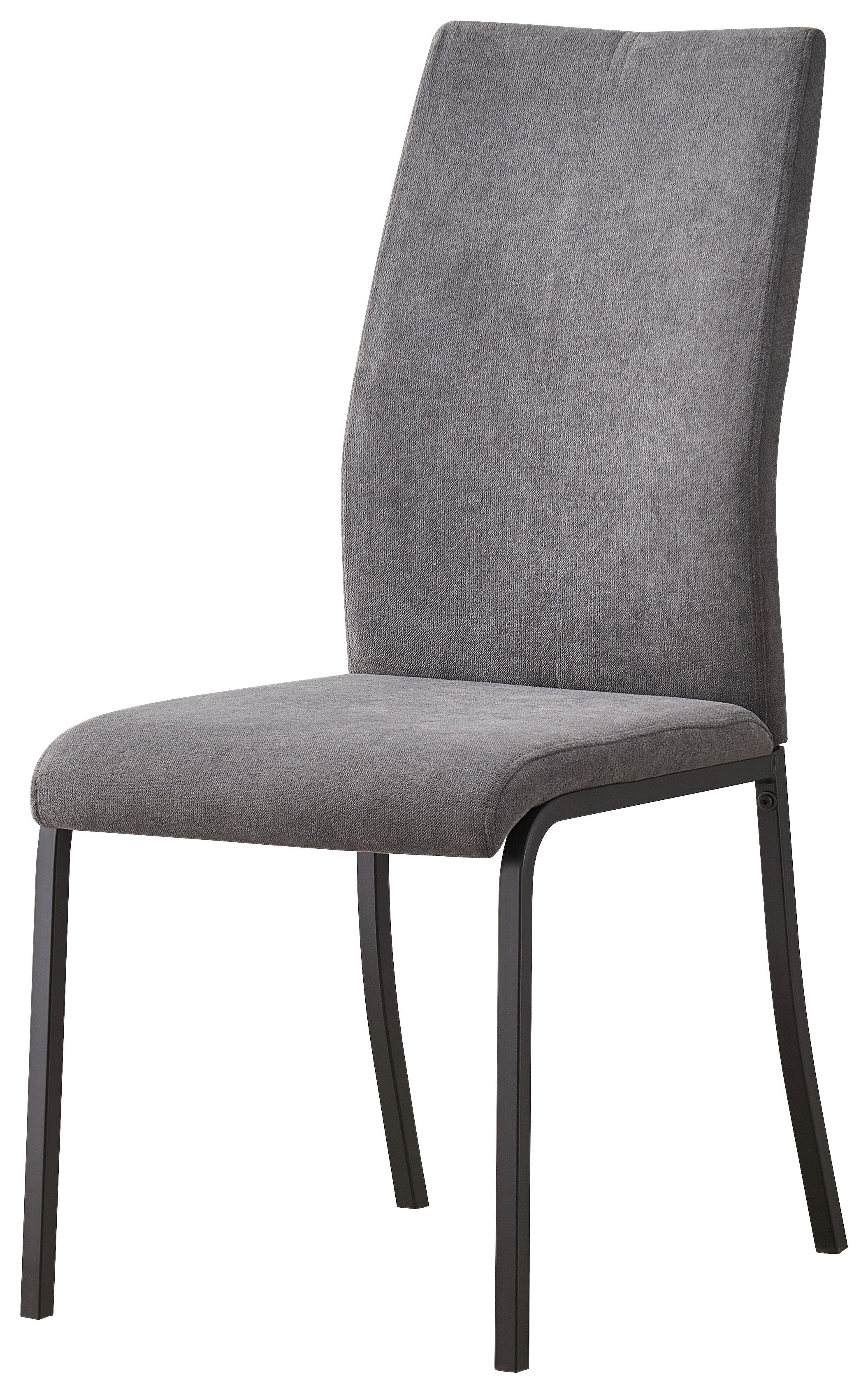 Stol Anne I I, Siva - siva/črna, Konvencionalno, kovina/tekstil (44/97cm)