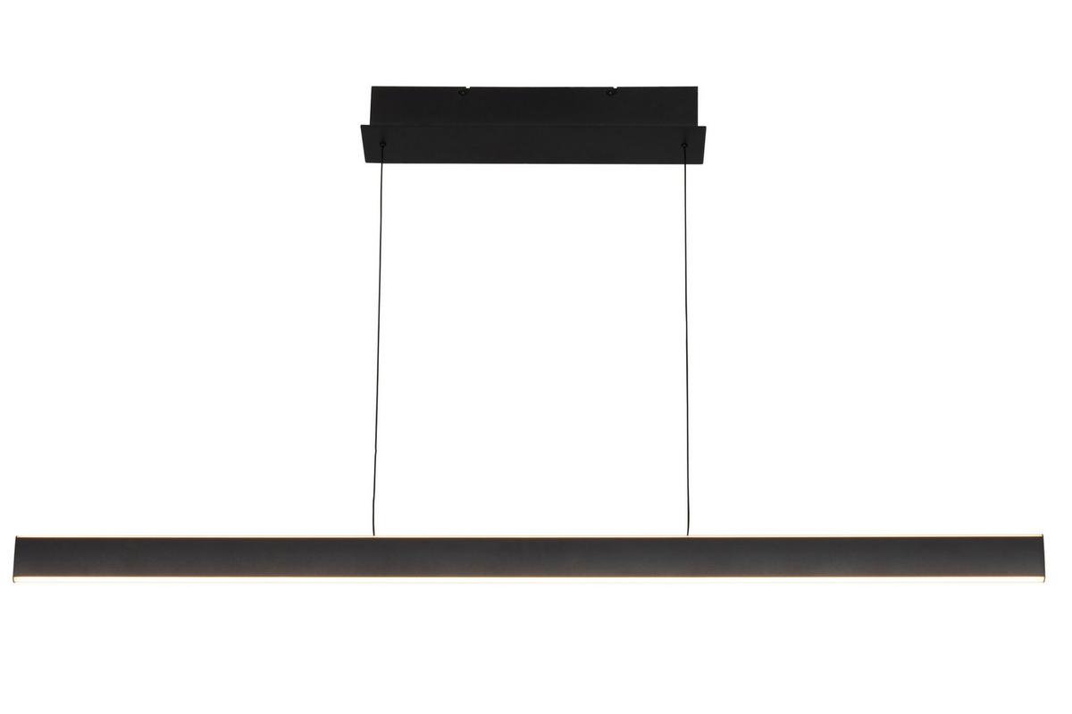LAMPA WISZĄCA LED KENT - czarny, Design, tworzywo sztuczne/metal (118/10/170cm) - Dieter Knoll