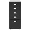 Corp Mobil Cu Sertare Max - negru, Modern, metal (28/69/41cm) - Modern Living Corp Mobil Cu Sertare Max - negru, Modern, metal (28/69/41cm) - Modern Living
