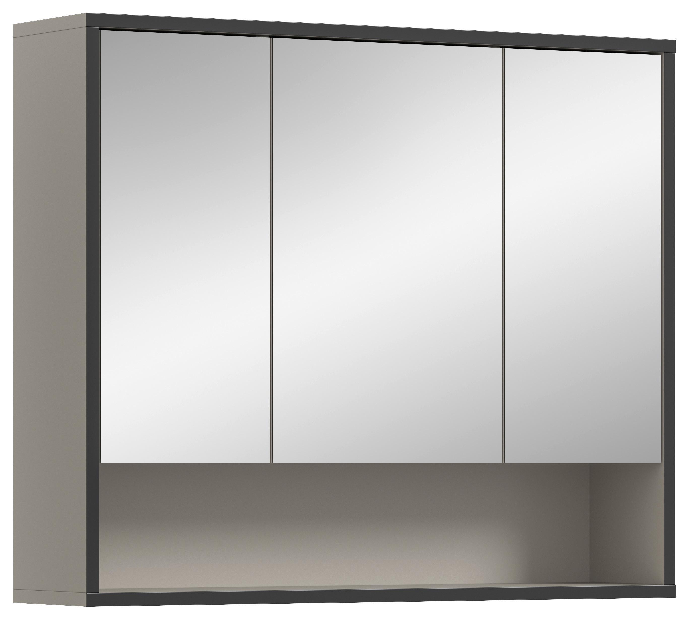 Hochschrank BAGNO ca.80x68x19cm Kaschmir - Kaschmir, MODERN, Holzwerkstoff/Metall (80/68/19cm) - MID.YOU