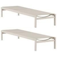 SONNENLIEGE COPACABANA - Beige, KONVENTIONELL, Metall (60/30/195cm) - Gardenson
