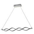 LED-Hängeleuchte Kristi max. 18 Watt - Silberfarben, ROMANTIK / LANDHAUS, Kunststoff/Metall (76cm) - Premium Living LED-Hängeleuchte Kristi max. 18 Watt - Silberfarben, ROMANTIK / LANDHAUS, Kunststoff/Metall (76cm) - Premium Living