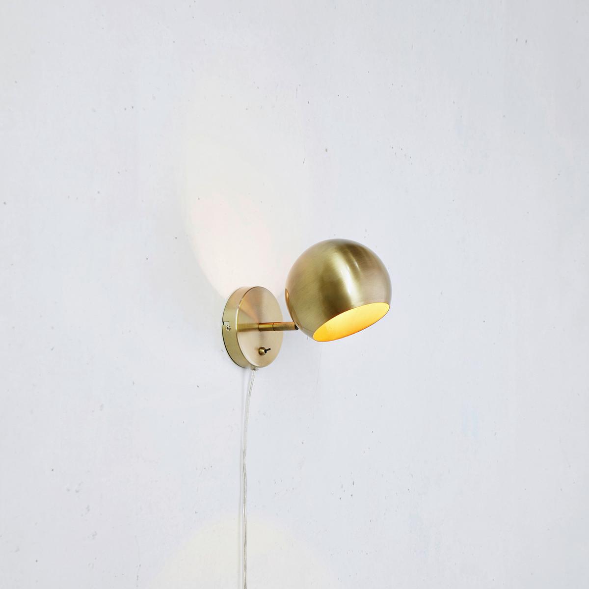 Wandleuchte Edgar max. 40 Watt - Messingfarben, Basics, Metall (15/24/14cm) - Markslöjd