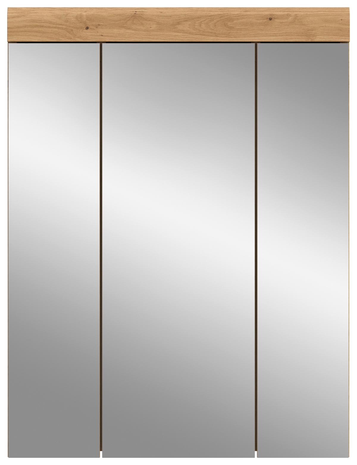 Spiegelschrank Scout Eiche Artisan - Eiche Artisan, Trend, Glas/Holzwerkstoff (60/79/18cm) - MID.YOU
