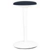 KONTORSPALL SPIN - vit/svart, Modern, metall/textil (36,5/55.5-73.5/39cm) - Mömax