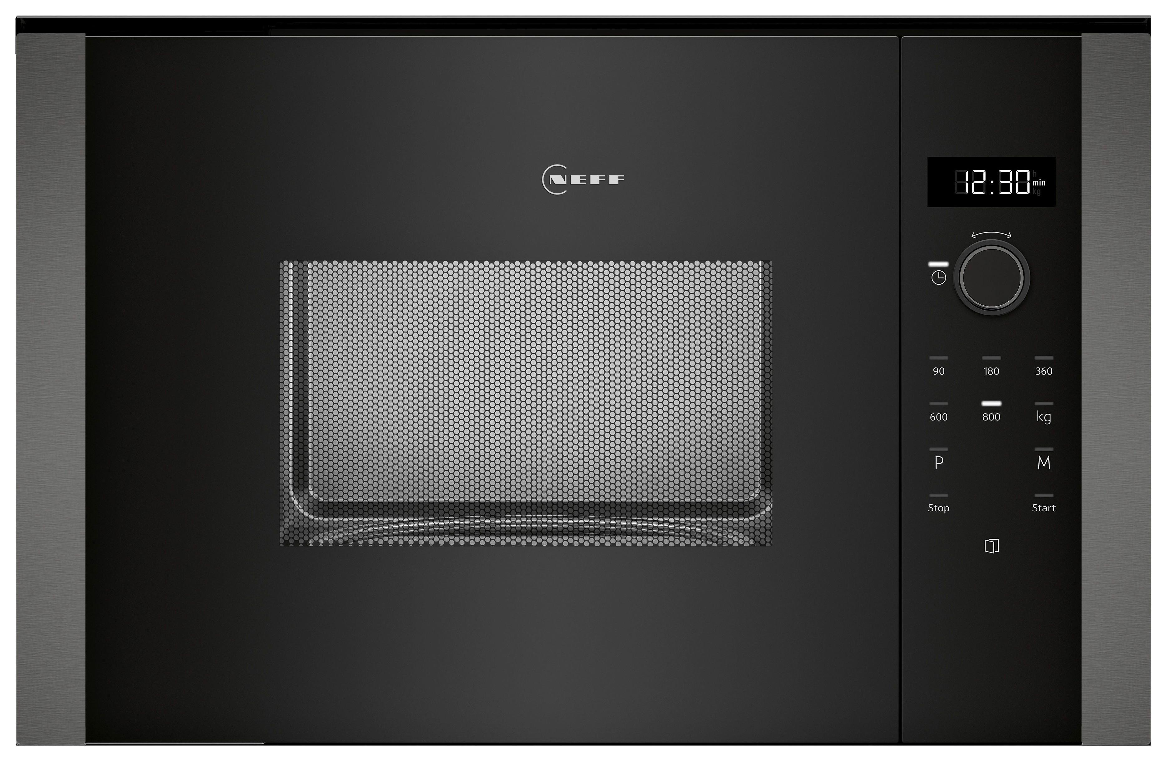 Einbaumikrowelle HLAWD23G0 Graphitfarben - Graphitfarben, MODERN, Metall (59,4/38,2/31,7cm) - Neff