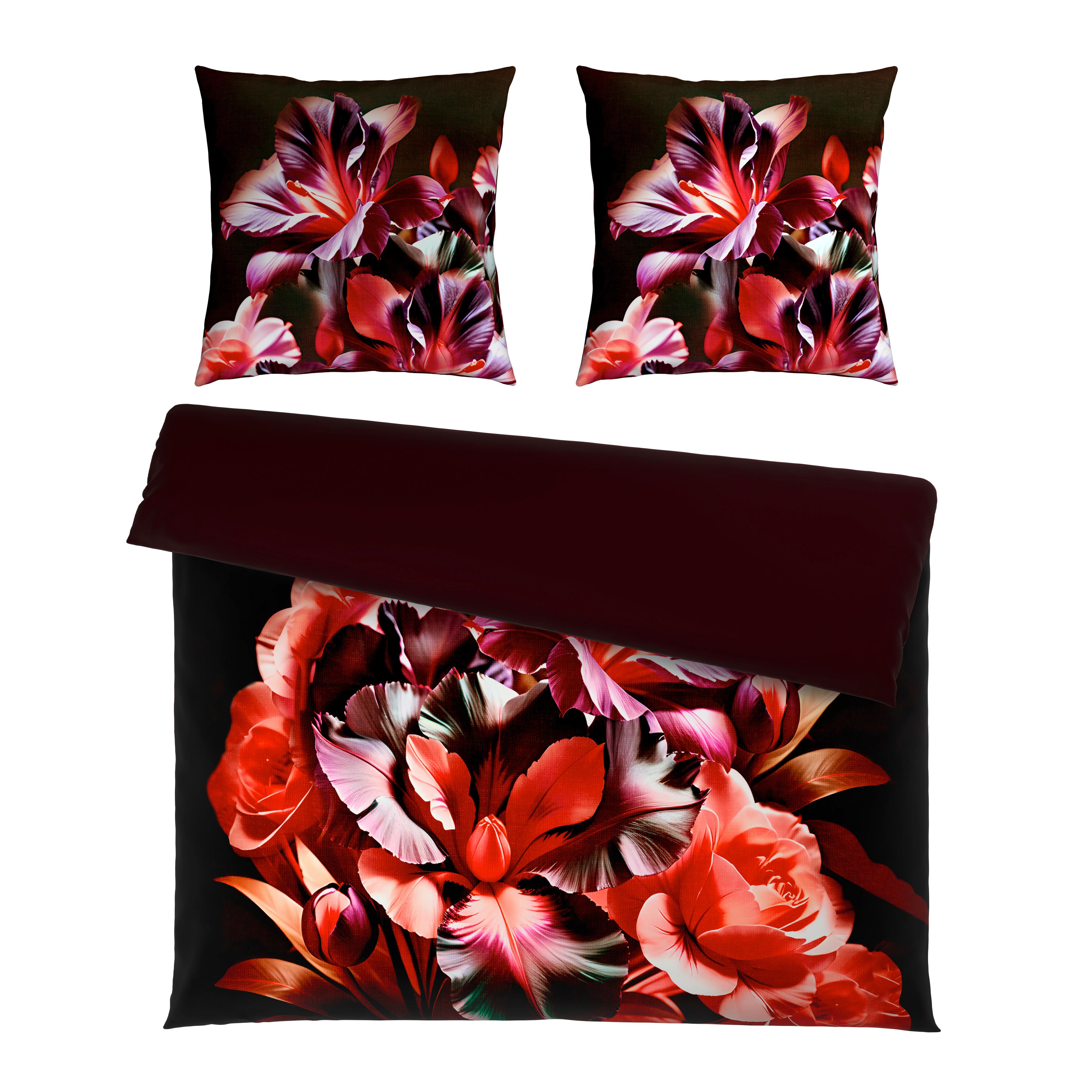 POŚCIEL DWUSTRONNA ROCHELLE - liliowy, tkanina (200/200cm) - Novel