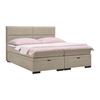 Boxspring Krevet Ethan - crna/sivo-bež, Moderno, tekstil/plastika (160/200cm) - Premium Living