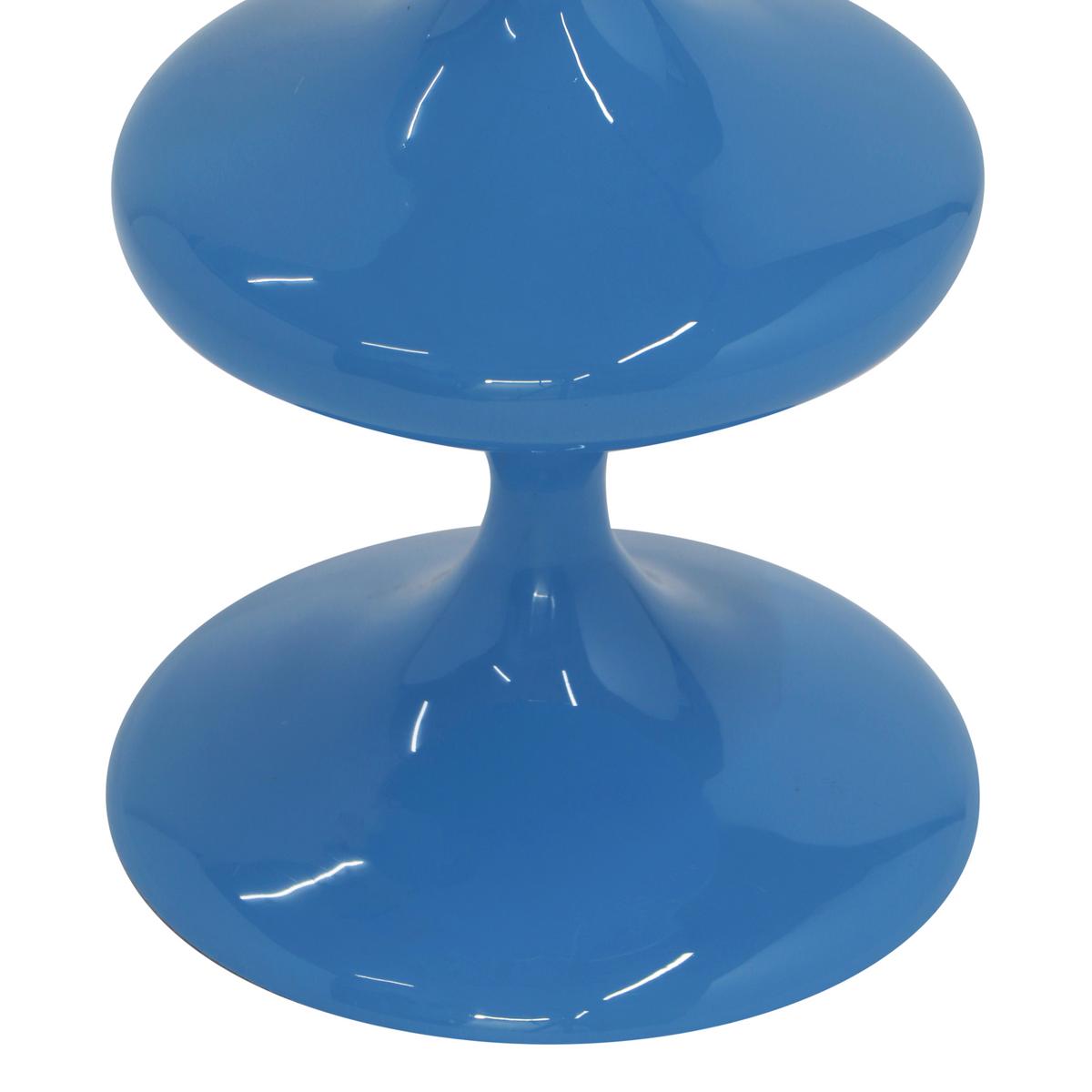 Stabkerze Laureen Blau - Blau, Basics, Metall (11/19,5/11cm)