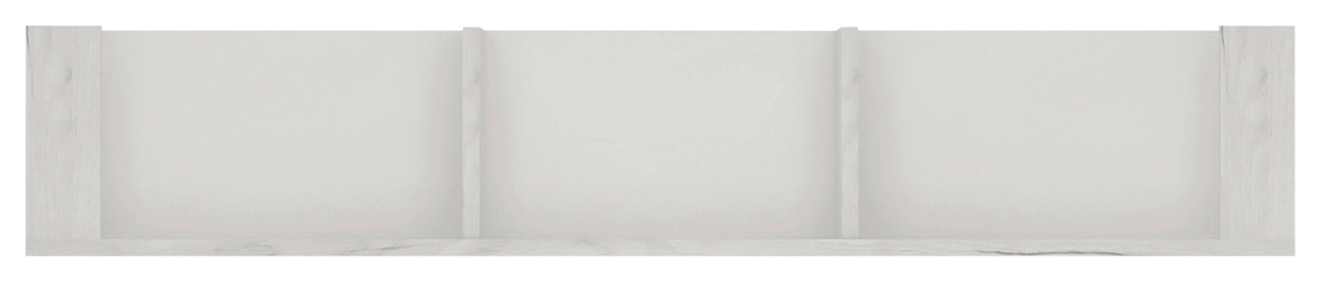 Zidna Polica Angel - boje hrasta, Moderno, drvni materijal (118,7/21,6/25cm)