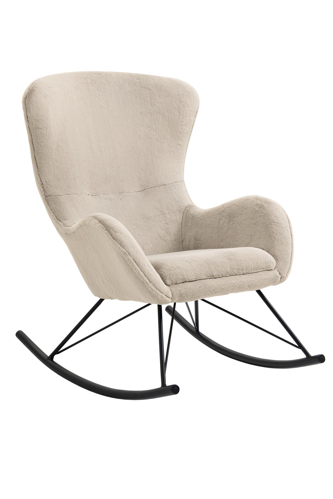 Gugalnik Lamb, Bež - črna/bež, Moderno, kovina/tekstil (70/102/94cm) - Livetastic