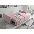 Sofa mit Schlaffunktion in Pink 'Lazy 3DL' - Pink/Silberfarben, Design, Holzwerkstoff/Kunststoff (250/87/129cm) - Livetastic Sofa mit Schlaffunktion in Pink 'Lazy 3DL' - Pink/Silberfarben, Design, Holzwerkstoff/Kunststoff (250/87/129cm) - Livetastic