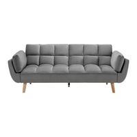 Kanapéágy Cora - szürke, Modern, textil/fa (214/92/81cm) - Bessagi Home