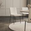 STOL AMY - beige/svart, Modern, metall/trä (45/85/55cm) - Bessagi Home