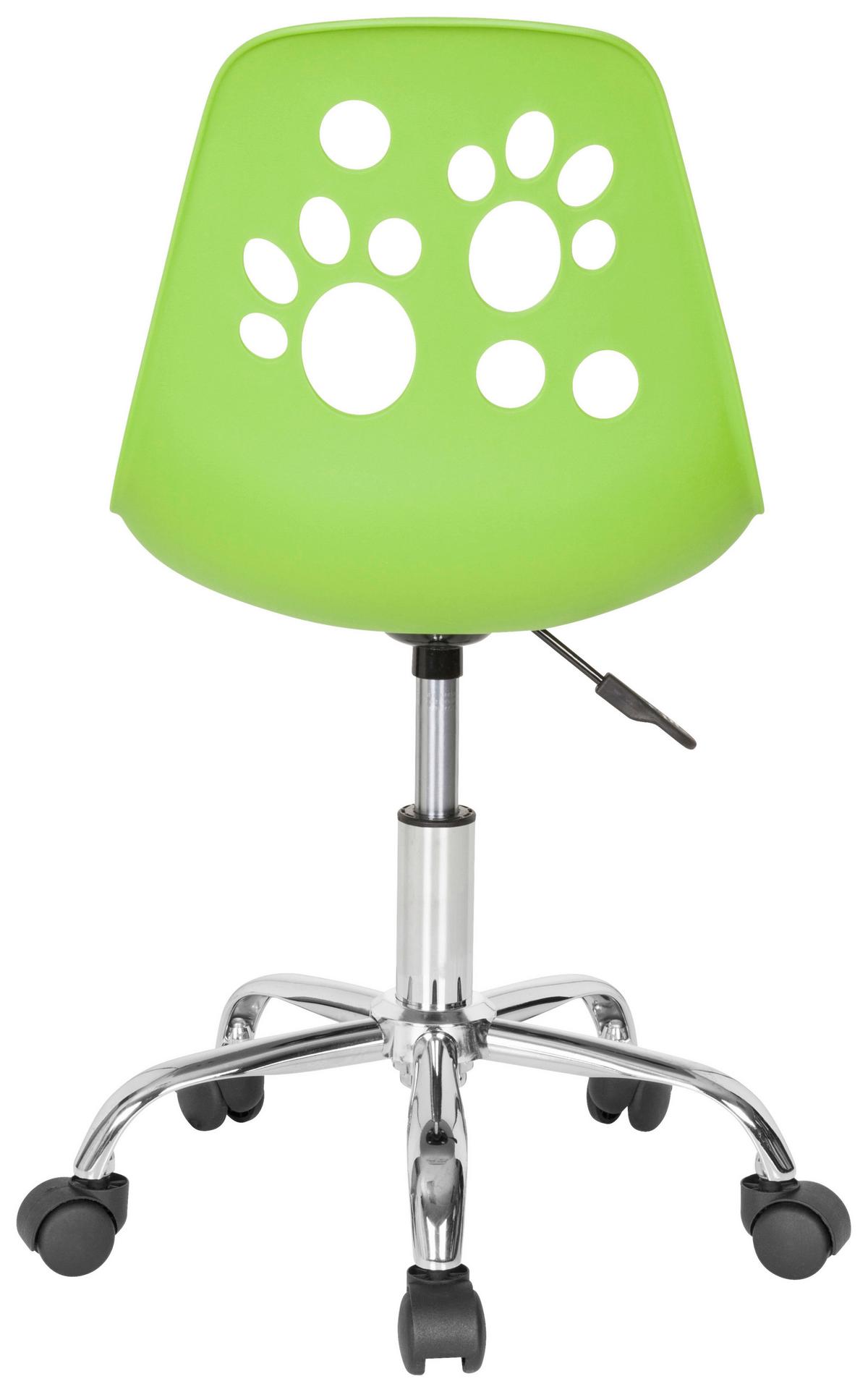 Mladinski Vrtljivi Stol Fancy I, Zelena - zelena, Moderno, umetna masa/tekstil (40/72-82/44cm) - MID.YOU